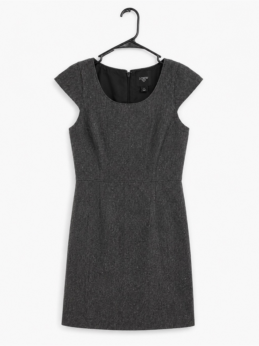 J. Crew Gray Tweed Sheath Dress